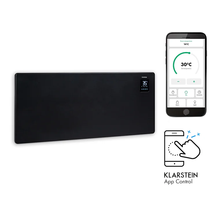 بخاری برقی هوشمند کلارشتاین آلمان klarstein Bansin Smart 2500 - طراحی دیجیتال